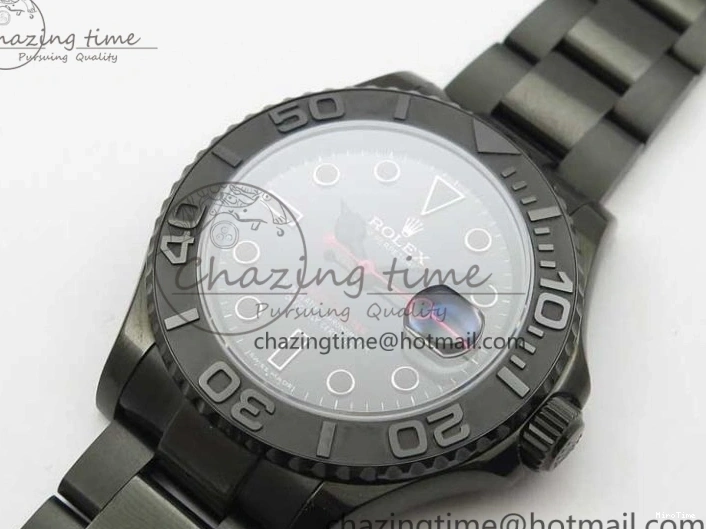 MiroTime 0901 EasyCare Yacht-Master 116622 DLC VRF Best Edition Black Dial on DLC Bracelet VR 2918